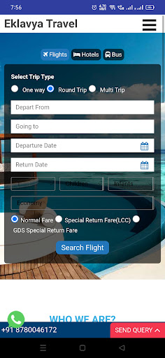 Eklavya Travel Screen 2