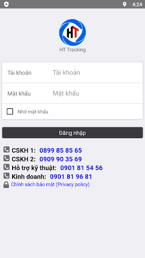 Android application Định Vị HT screenshort