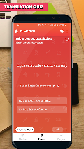 Dutch Sentence Master Screen 3
