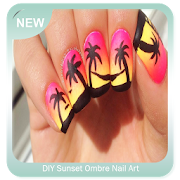 DIY Sunset Ombre Nail Art