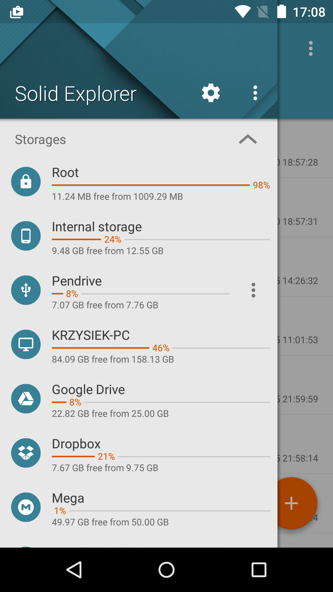 Android application Solid Explorer USB OTG Plugin screenshort