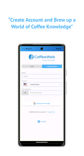 CoffeeWeb Screen 2