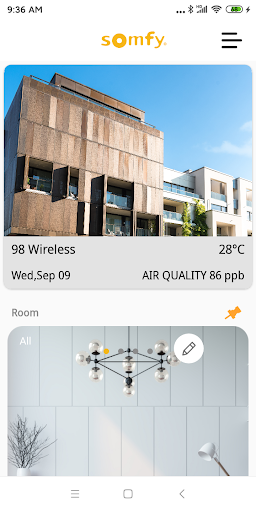Android application TaHoma Living screenshort