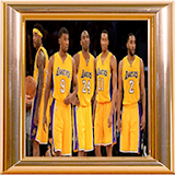 Lakers basketball pin lock screen icon