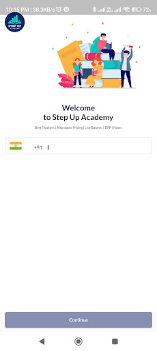 Android application Step Up Academy screenshort