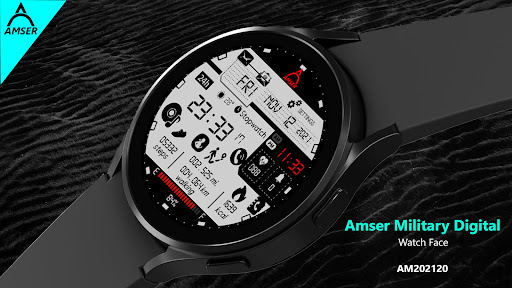 Amser Military Digi Watch Face Screen 3