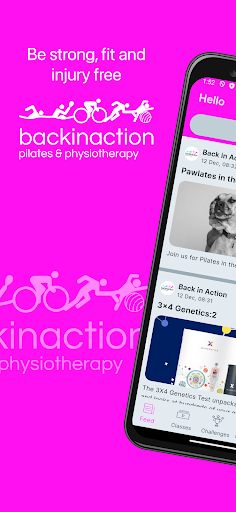 Android application Back in Action Pilates & Rehab screenshort