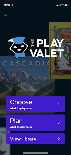 Android application Play Valet screenshort