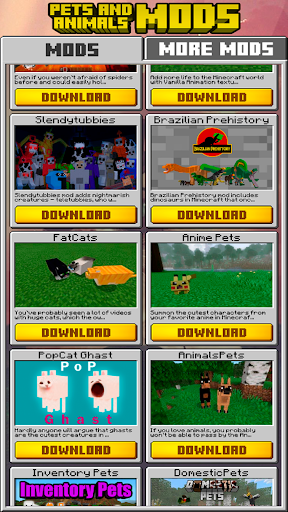 Pets and Animals Mods for MCPE