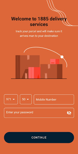 Android application 1885 Delivery Services screenshort