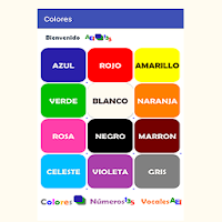 Colores, Vocales y Números en castellano