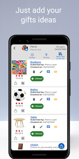 KadoListe Screen 3