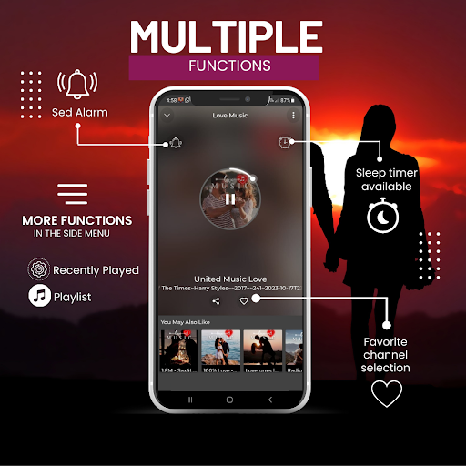 Screenshot of Love Music App