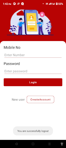Android application Smart Search Employee screenshort