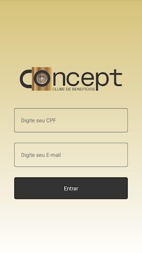 Android application Concept - Cliente - Clube de B screenshort