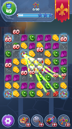 Castle Crush Match 3 Heroes - Screenshot 1