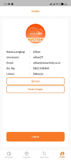 Android application SB Inspeksi screenshort