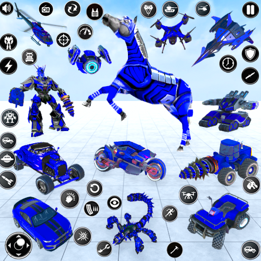 Horse Robot Car Game 3D  Icon