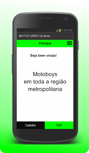 Android application MotoTurbo – Motoboys e Office screenshort