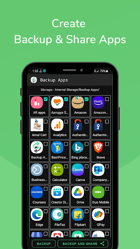 Backup Apps: Create Backups Screen 3
