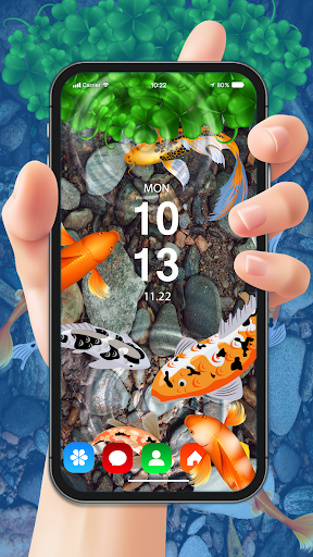Koi Fish Live Wallpaper Garden Screen 2