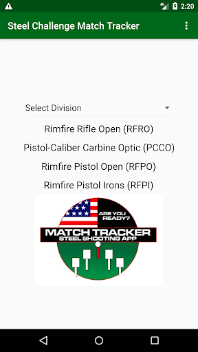 Android application Steel Challenge Match Tracker screenshort