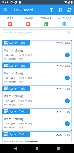 Android application Traxsense screenshort
