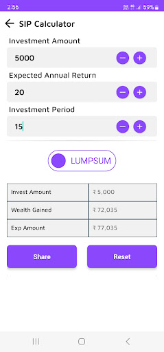 Finance Calculation Calculator Screen 3