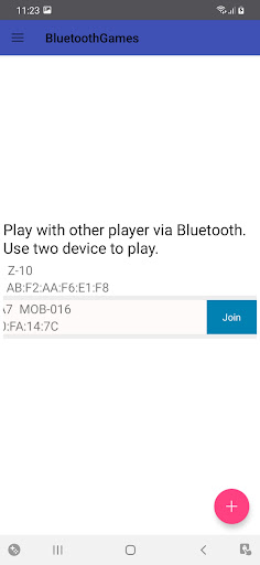 Android application Bluetooth Games All in one screenshort