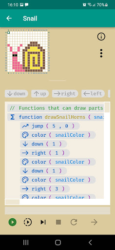 Android application Coding Grid Lite screenshort