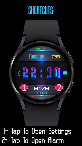 Pars Knidos Digital Watch Face Screen 2