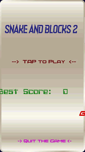 Android application Snake and Blocks 2 screenshort