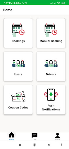 Android application Vantage Driver screenshort