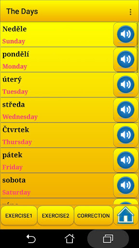 Learning Czech language Screen 3