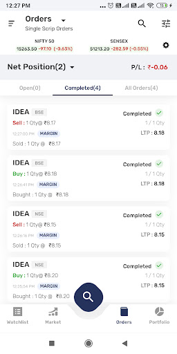 Jyoti Mobile Trade Screen 2