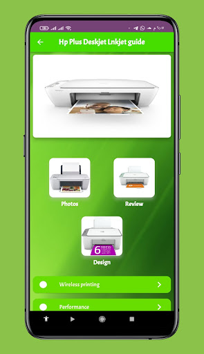 Android application Hp Plus Deskjet Lnkjet guide screenshort