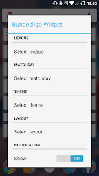 Widget for Bundesliga