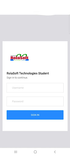 Android application RolaSoft Student screenshort