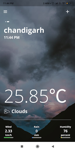 WeatherChecker Screen 2