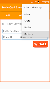 Hello Card Dialer  screenshots 1