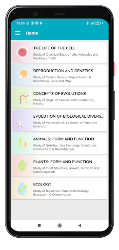Android application Biology Concepts & Connections screenshort