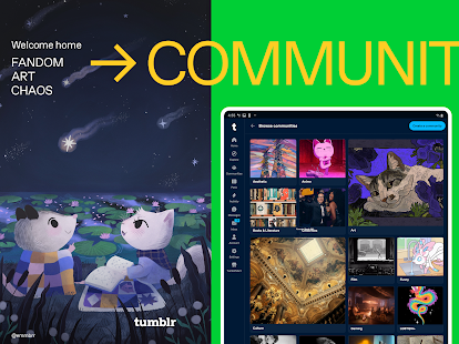 Tumblr—Fandom, Art, Chaos Screenshot