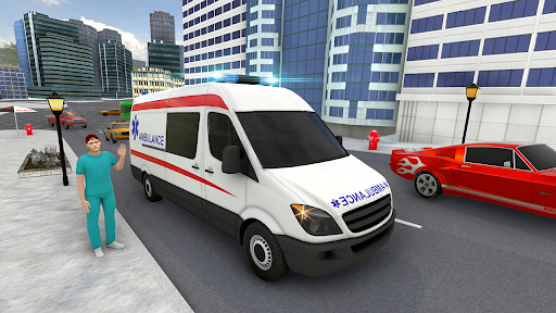 Télécharger Ambulance Simulator Docteur en conduite automobile APK MOD (Astuce) screenshots 2