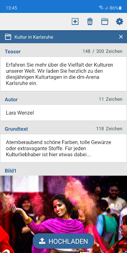 Android application DIALOG 5 Reporter-App screenshort