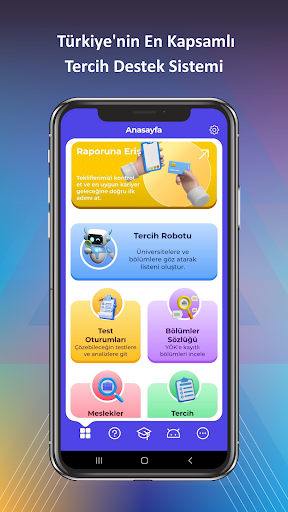 Android application Tercih Analizi screenshort