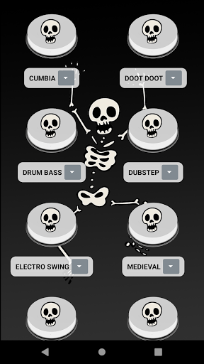 Spooky Skeletons Soundboard Screen 2
