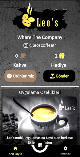 Android application Leo's Kafe screenshort
