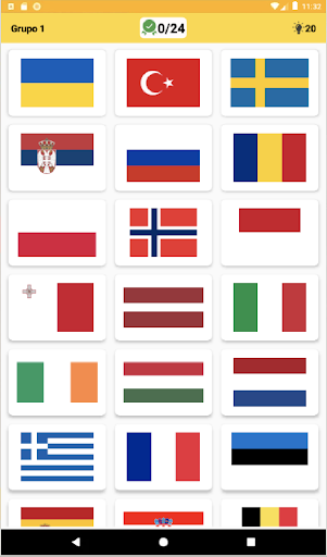 Acertar Banderas 100 Banderas de los 5 Continentes