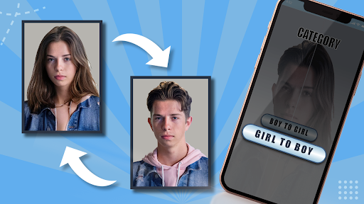 Android application Gender Swap Face Swap screenshort