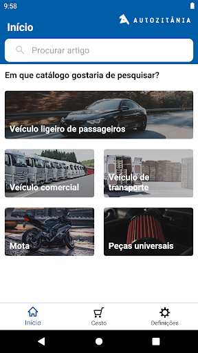Android application Catálogo & Webshop Autozitânia screenshort